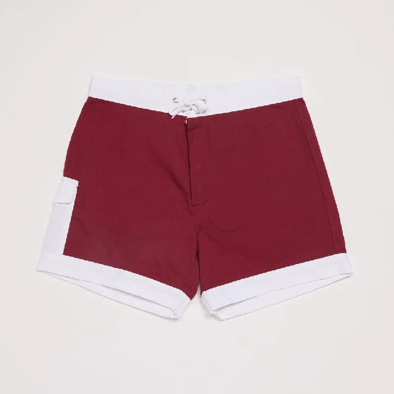 Soft - touch men's trunks for a gentle feelHawaiian Holiday Trunks (Wine)