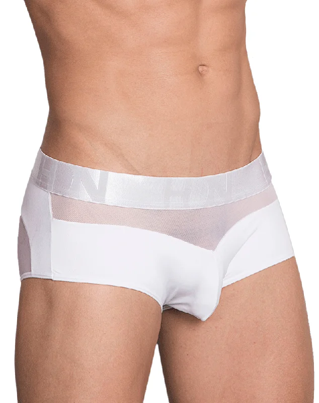 Printed men's trunks with eye - catching motifsHidden 952 Mesh Trunks White