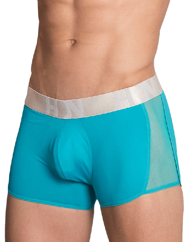 Solid - color men's trunks in various shadesHidden 964 Mesh Side Trunks Jade