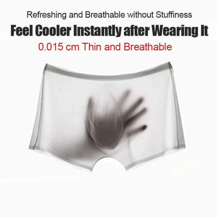 Men's trunks with a quick - dry fabricIce Silk Cool Ultra Thin Men's Trunk