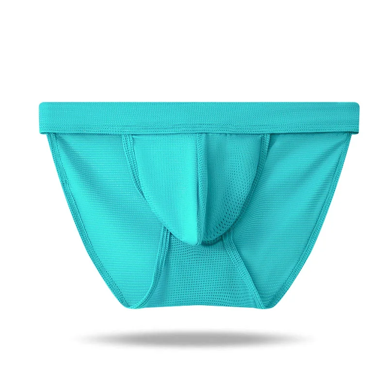 Bright - colored men's briefs for a bold statementIce Silk Mesh Breathable Quick Dry Men's Brief