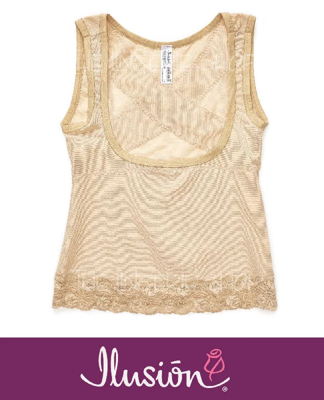 Hooded men's robes for extra warmth and comfortIlusion 7192 Wear-Your-Own-Bra Shaping Camisole Beige