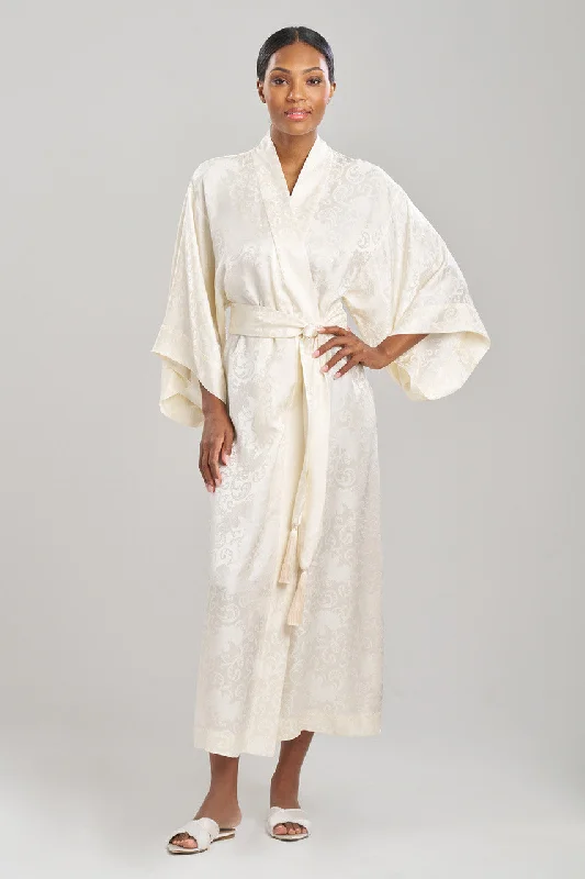 Cotton men's thongs for basic comfortInes Jacquard Silk Tassel Robe