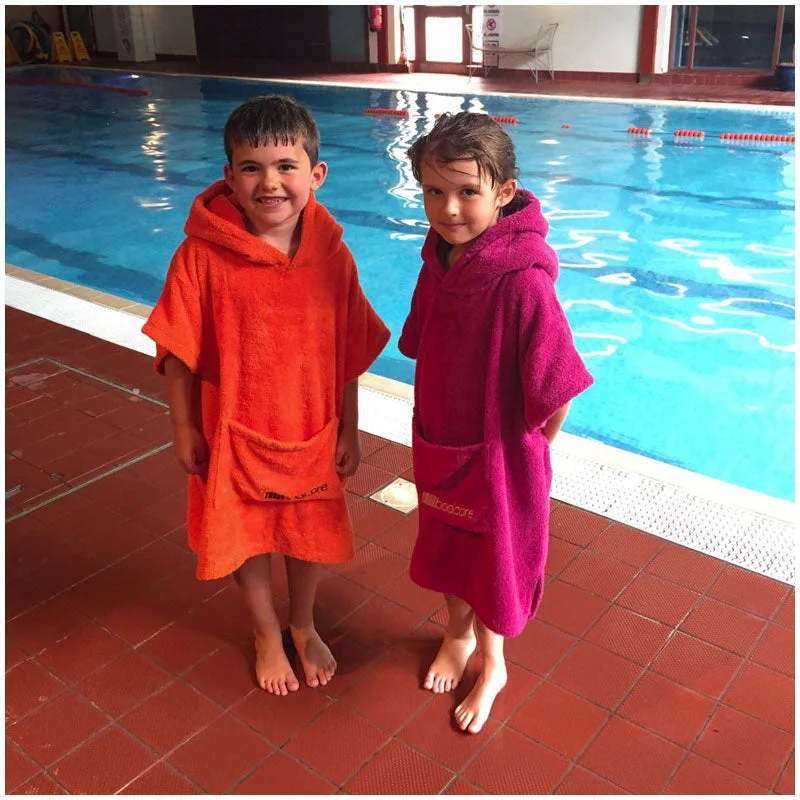Beach - themed men's robes for a vacation vibeKids Changing Robe - Orange