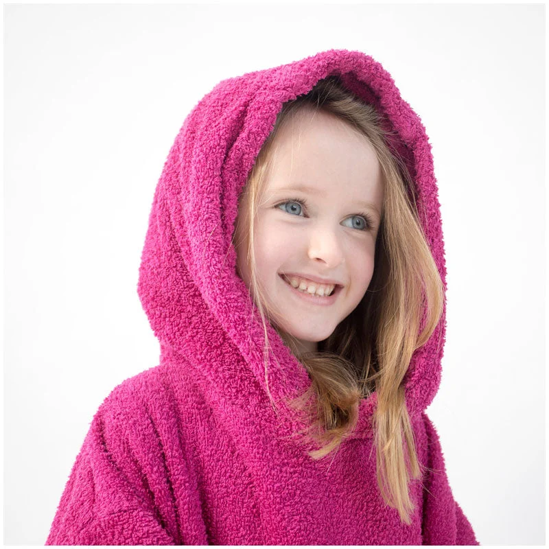 Water - resistant men's robes for post - shower useKids Changing Robe - Pink