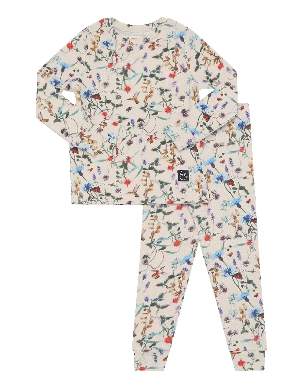 Men's robes made from sustainable materialsKids Pima Cotton Happiness Pajamas Legging Playwear Set