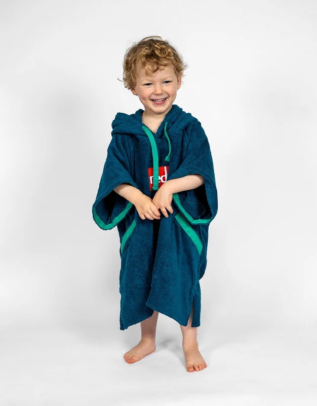 Water - resistant men's robes for post - shower useKids Towelling Change Robe - Navy