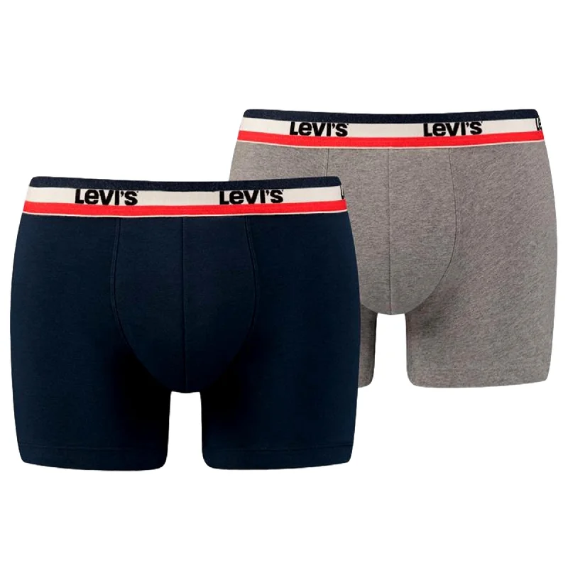 Low - rise men's boxer briefs for a modern silhouetteLevi's 2 Pack Sportswear Logo Colour Boxer Brief - Dress Blues Low - rise men's boxer briefs for a modern silhouetteLevi's 2 Pack Sportswear Logo Colour Boxer Brief - Dress Blues