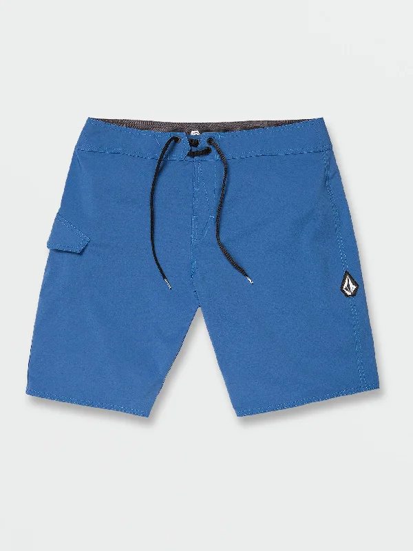 Men's trunks with a contoured pouch designLido Solid Mod-Tech Trunks - Camper Blue