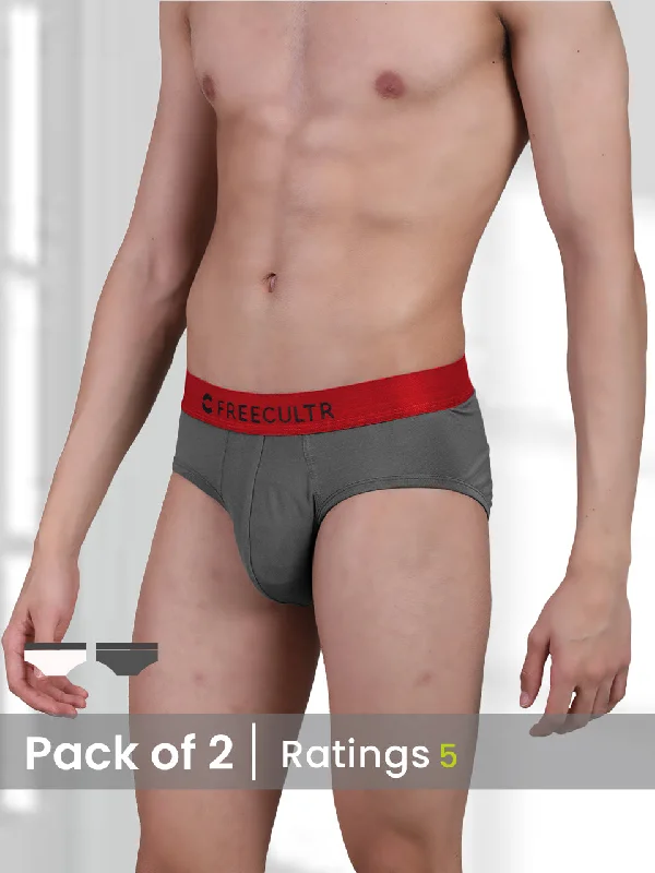 Patterned men's briefs with unique printsLuxury Limited Edition - Men's Anti-Bacterial Micro Modal Brief (Pack of 2)