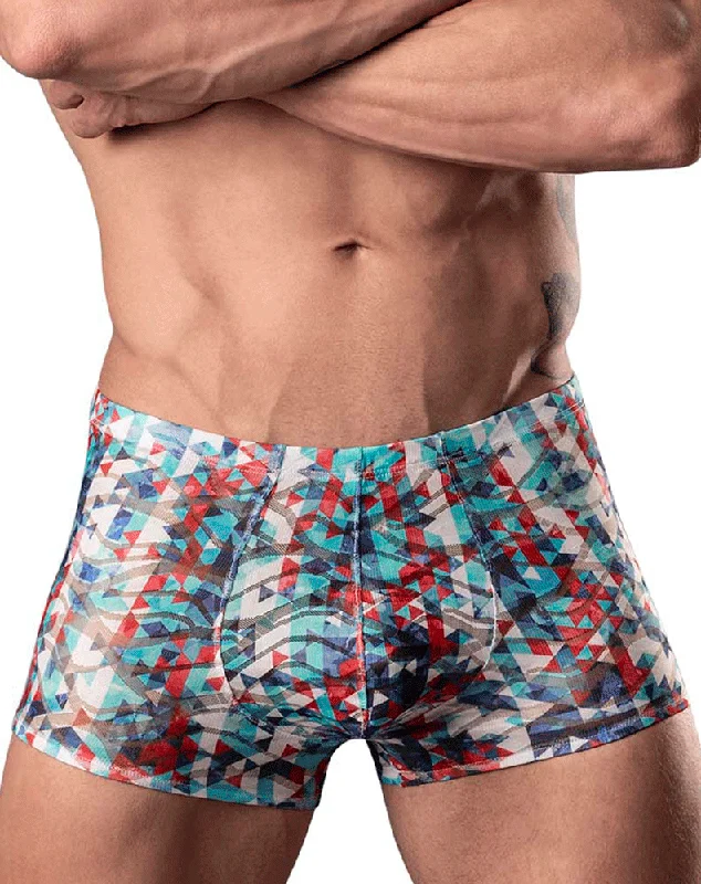 Soft - touch men's trunks for a gentle feelMale Power 131-293 Your Lace Or Mine Pouch Short Red-white-blue