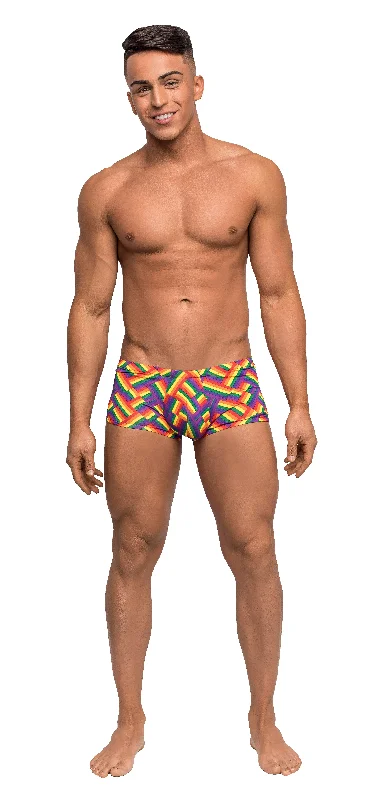 Athletic - grade men's trunks for sportsMale Power Pride Fest Mini Short