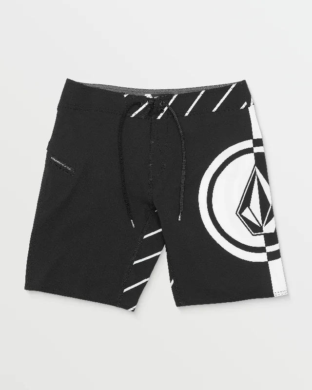 Printed men's trunks with eye - catching motifsMega Circle Mod-Tech Trunks - Black
