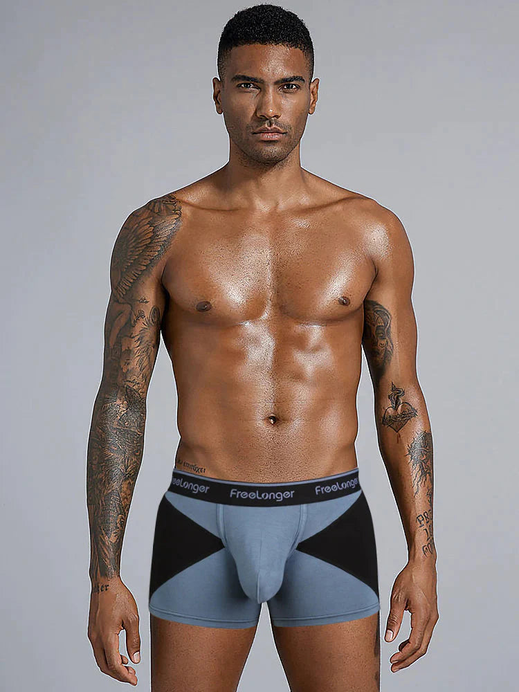 Athletic - grade men's trunks for sportsFreeLonger Men’s U convex Separate Support Pouch Trunks