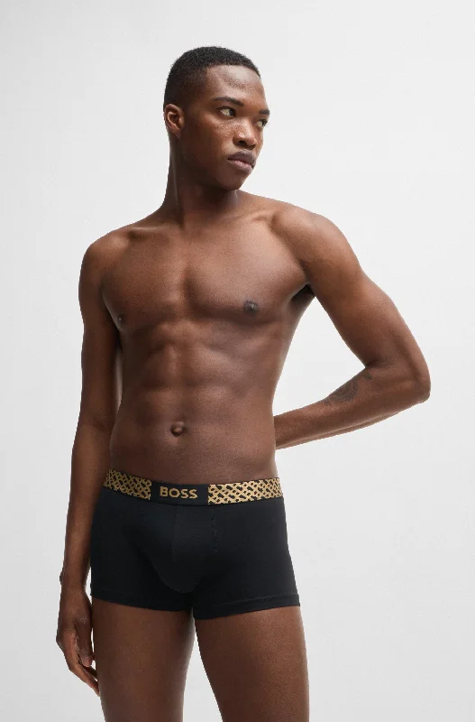 Organic men's trunks for an eco - conscious optionBOSS Men's 3 Pack Trunk Giftset - Multicolour