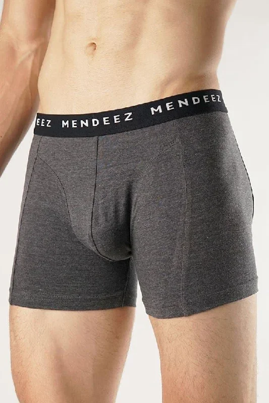 High - rise men's boxer briefs for extra supportBoxer Briefs - Charcoal Grey