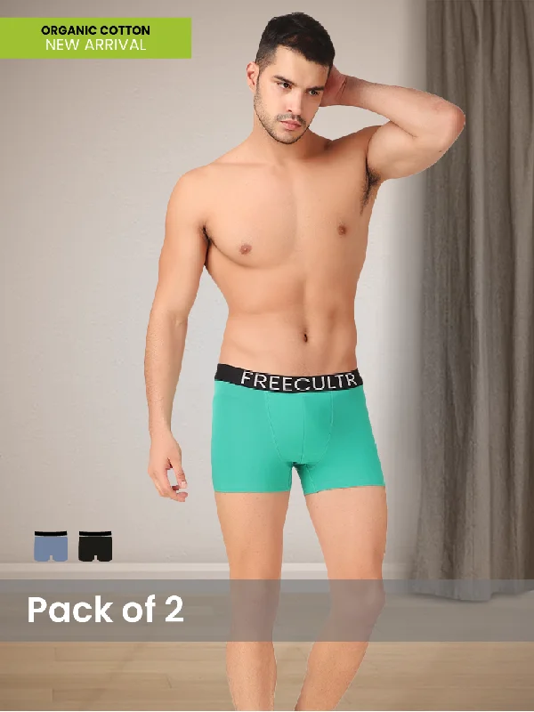 Men's trunks with a contoured pouch designMen's Organic Cotton Trunks Pack of 2