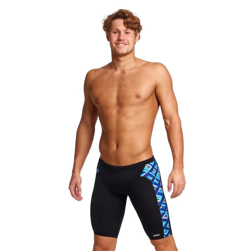 Designer men's trunks with a fashionable edgeFunky Trunks Mens Training Jammers | Blue Bunkers