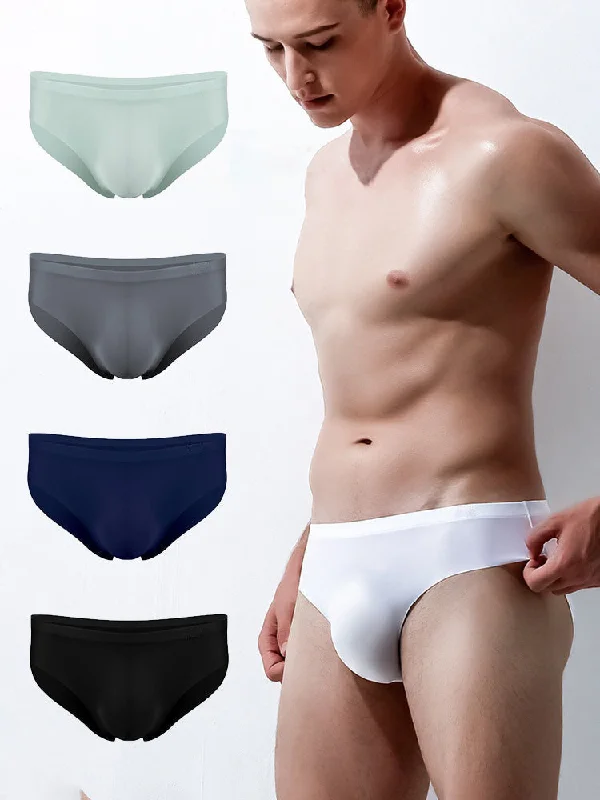 Light - weight men's briefs for summer wear4 Pack Ball Support Seamless Men's Underwear