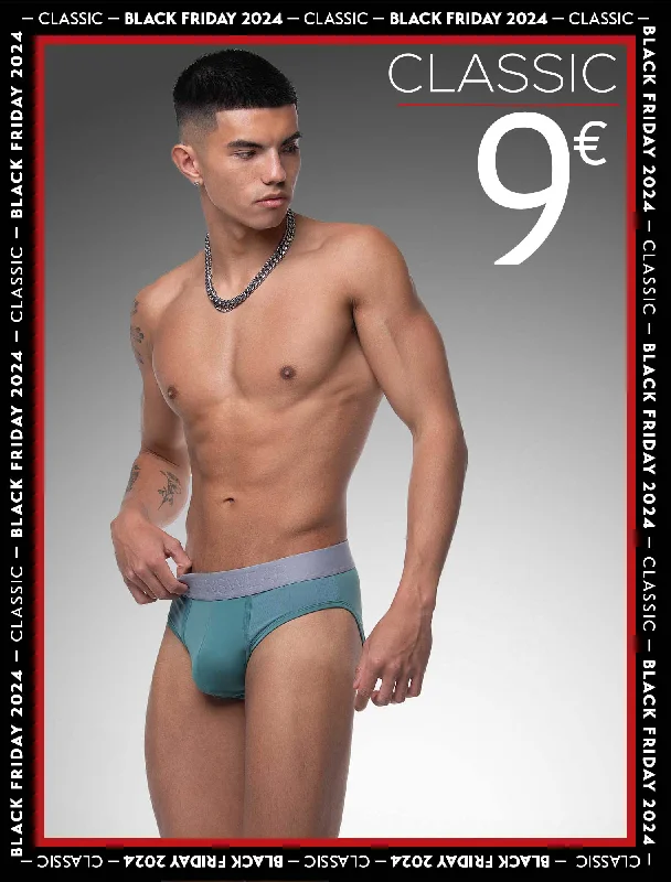 Men's briefs with a supportive pouch designMesh Panel Briefs - Riviera