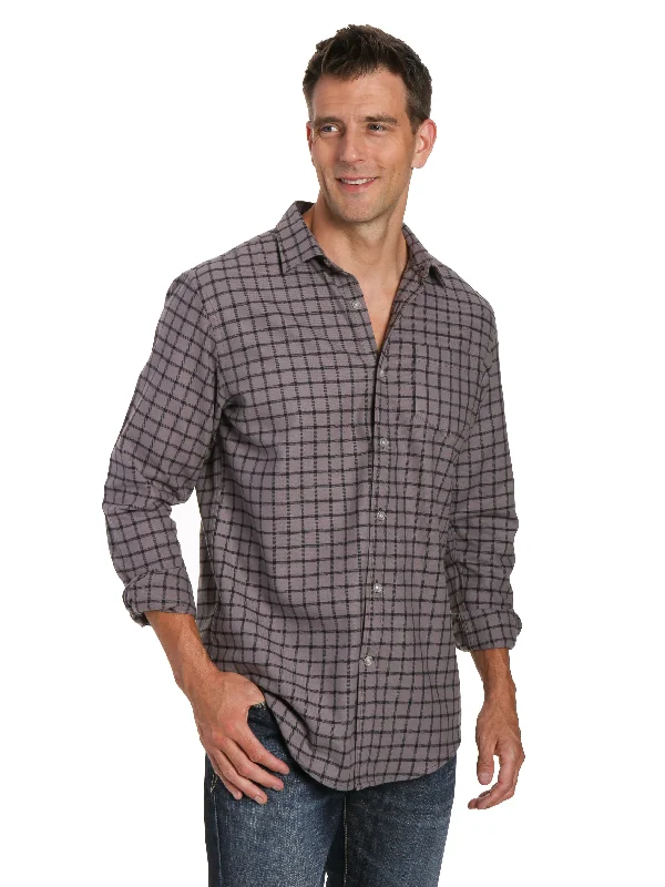 Water - resistant men's robes for post - shower useMens 100% Cotton Flannel Shirt - Regular Fit - Checks - Charcoal Black Water - resistant men's robes for post - shower useMens 100% Cotton Flannel Shirt - Regular Fit - Checks - Charcoal Black