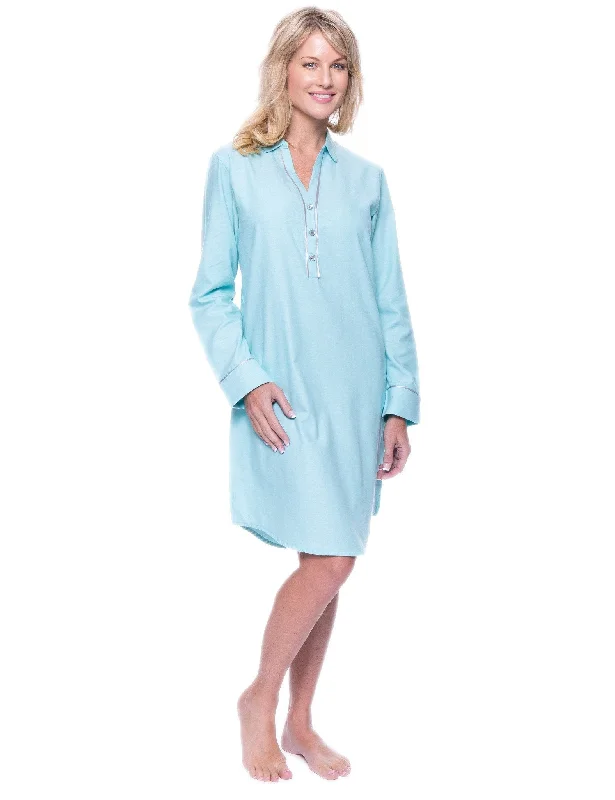 Luxury men's silk robes for a spa - like experienceNoble Mount Womens Premium 100% Cotton Flannel Long Sleeve Sleep Shirt - Herringbone Aqua Luxury men's silk robes for a spa - like experienceNoble Mount Womens Premium 100% Cotton Flannel Long Sleeve Sleep Shirt - Herringbone Aqua