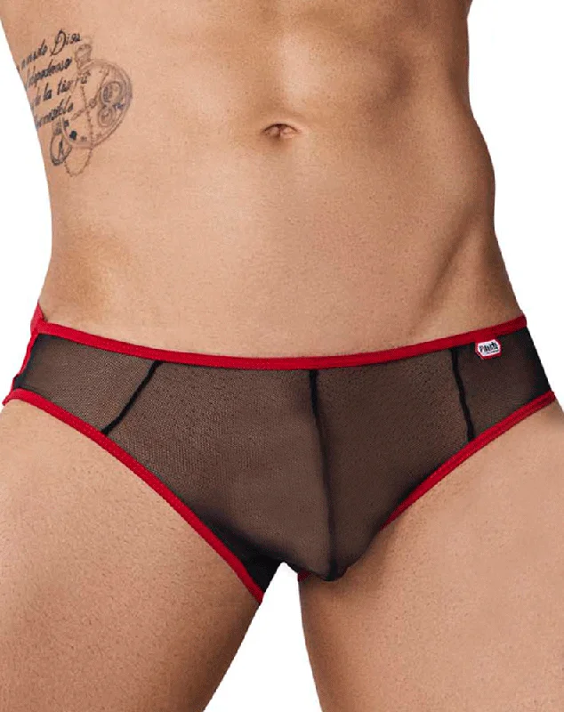 Men's briefs with a double - layer pouch for extra protectionPikante 1083 Piquancy Briefs Red