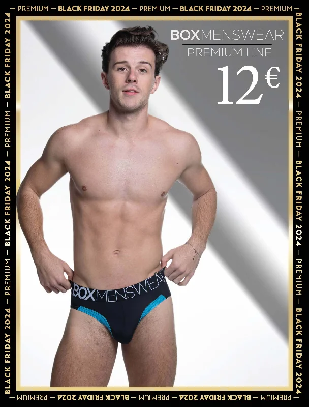 Men's briefs with a quick - dry featurePrince Fit Briefs - Black & Blue