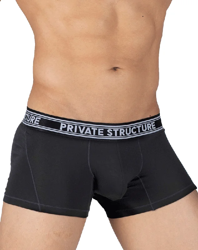 Printed men's trunks with eye - catching motifsPrivate Structure Pbut4379 Bamboo Mid Waist Trunks