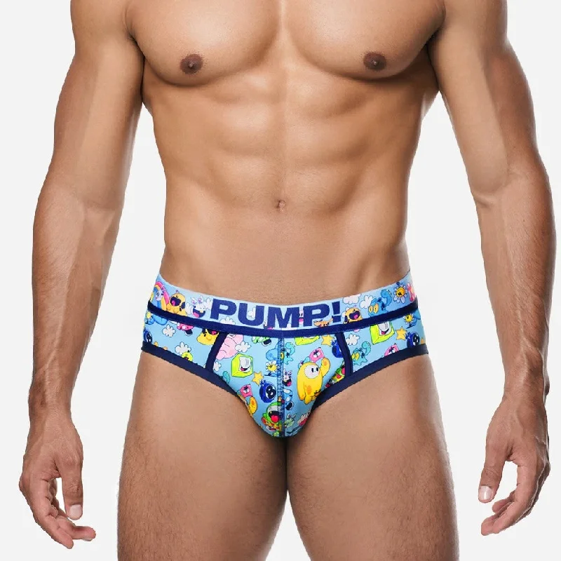 Bright - colored men's briefs for a bold statementPUMP! Funtopia brief blue