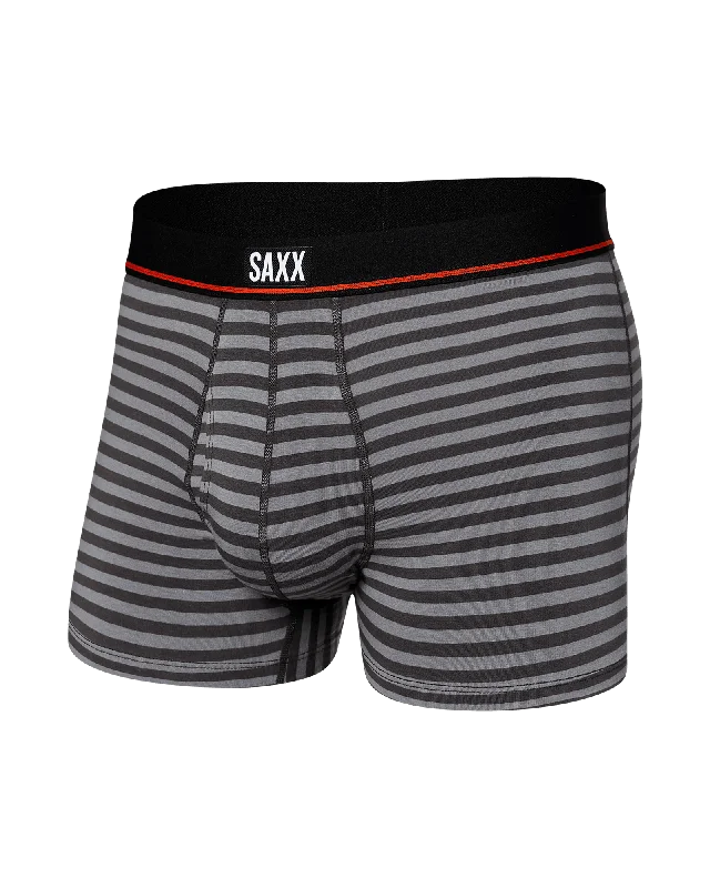 Organic men's trunks for an eco - conscious optionSaxx Non-Stop Stretch Cotton Boxer Trunks - Hiker Stripe Grey