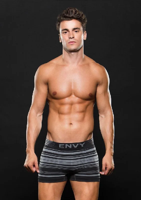 Cotton men's trunks for a comfortable fitSeamless Striped Trunk with Logo