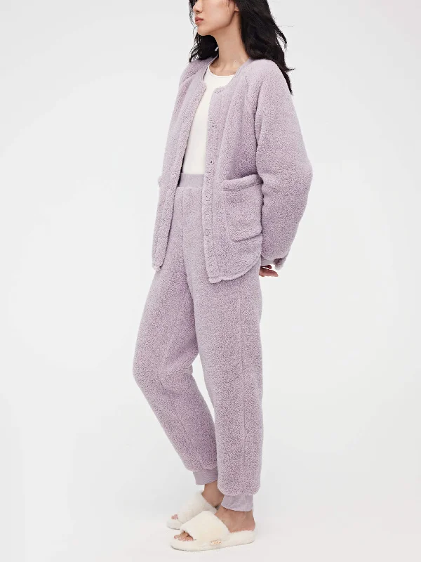 Neon - colored men's thongs for a bold statementSherpa Fleece Pajama Set