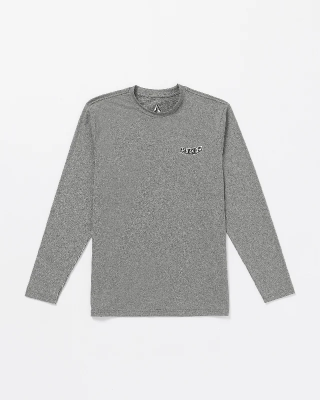 Breathable men's trunks for all - day wearStone Pistol Long Sleeve Rashguard - Heather Grey