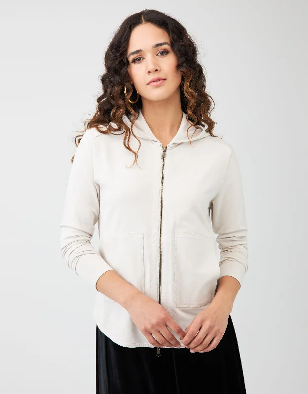 Beach - themed men's robes for a vacation vibeStretch Light French Terry Tipped Zipper Hoodie