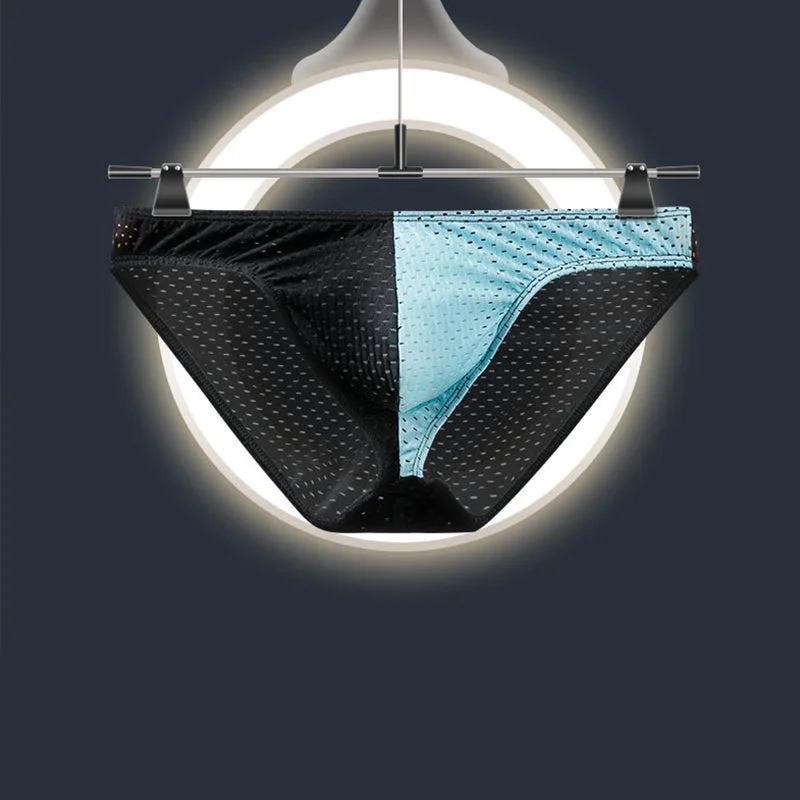 Patterned men's briefs with unique printsThe 2nd Superior Color Matching Ice Silk Super Breathable Men's Briefs