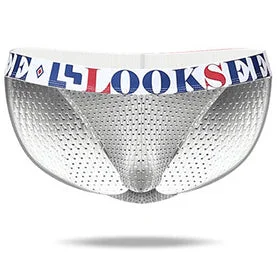 Seamless men's briefs for a smooth look under clothesThe 2nd Superior Ice Silk Cool Pouch Brief