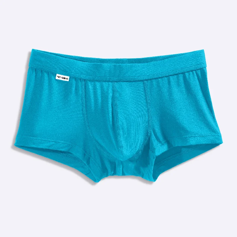 Men's trunks with a contoured pouch designThe Blue Atoll Trunk