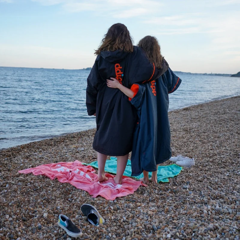 Monogrammed men's robes as a personalized giftThe ddipp® Sea Monster Hydro Junior - Petrol Blue
