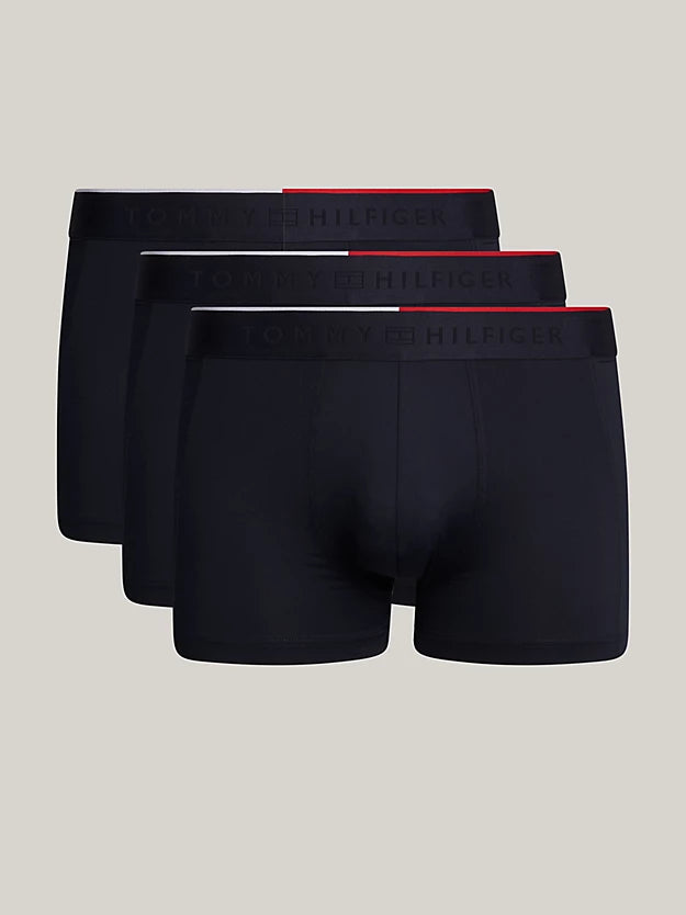 Mesh - back men's trunks for ventilationTommy Hilfiger Men's 3 Pack Everyday Micro Trunks -Desert Sky