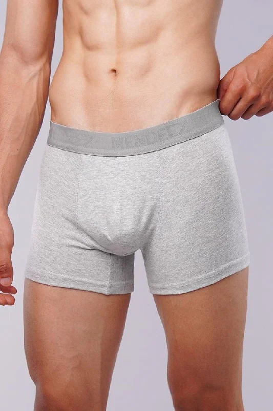 Stretch - lycra men's trunks for flexibilityBoxer Trunk - Heather Grey