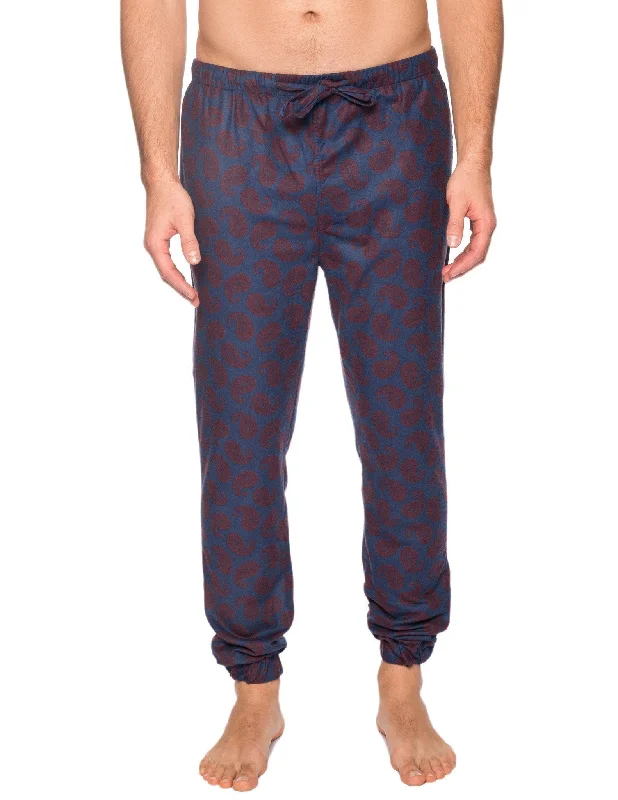 Men's robes with a hidden button closureMen's 100% Cotton Flannel Jogger Lounge Pant - Paisley Navy/Brown Men's robes with a hidden button closureMen's 100% Cotton Flannel Jogger Lounge Pant - Paisley Navy/Brown