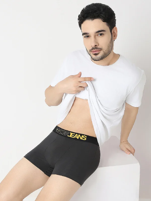 Soft - touch men's trunks for a gentle feelUnderjeans by Spykar DK Grey & Olive Trunk