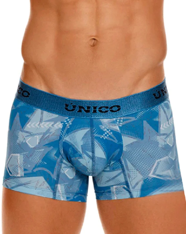 Tag - less men's trunks for irritation - free comfortUnico 23080100102 Escantillon Trunks 46-blue