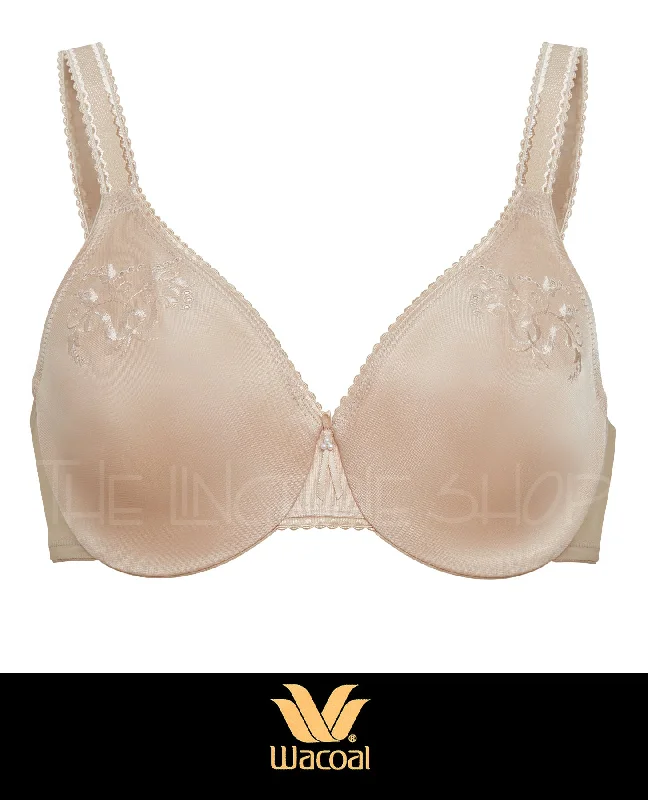 Men's robes with a hidden button closureWacoal 85154 Slimline Seamless Underwire Minimizer Bra