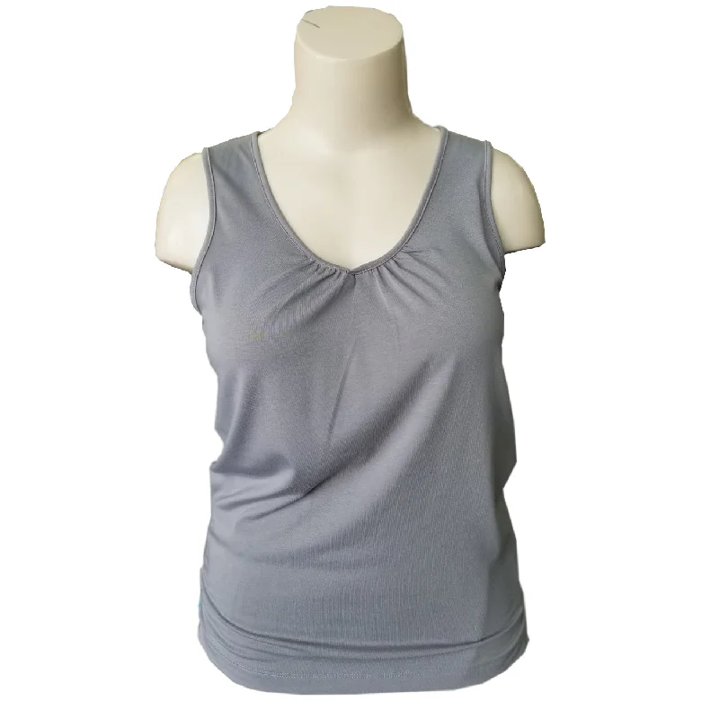 Seamless men's briefs for a smooth look under clothesWildBleu Chiffon Vee Neck Tank