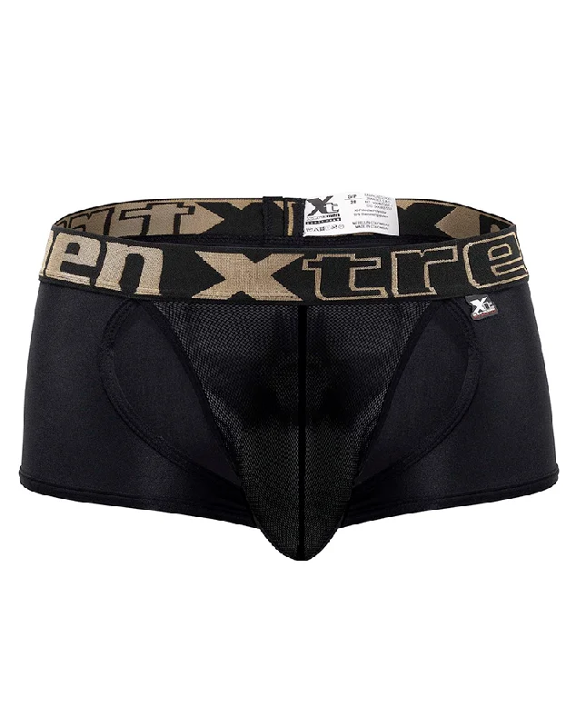 Men's trunks with a quick - dry fabricXtremen 91125 Daring Mesh Trunks Black