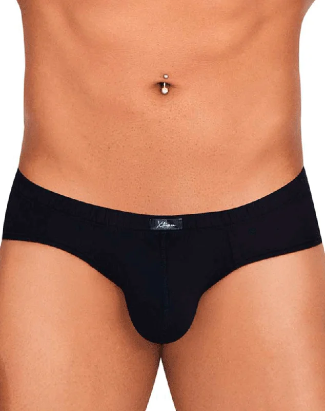 Men's briefs with a wide waistband for comfortXtremen 91142 Ultra-soft Briefs Black
