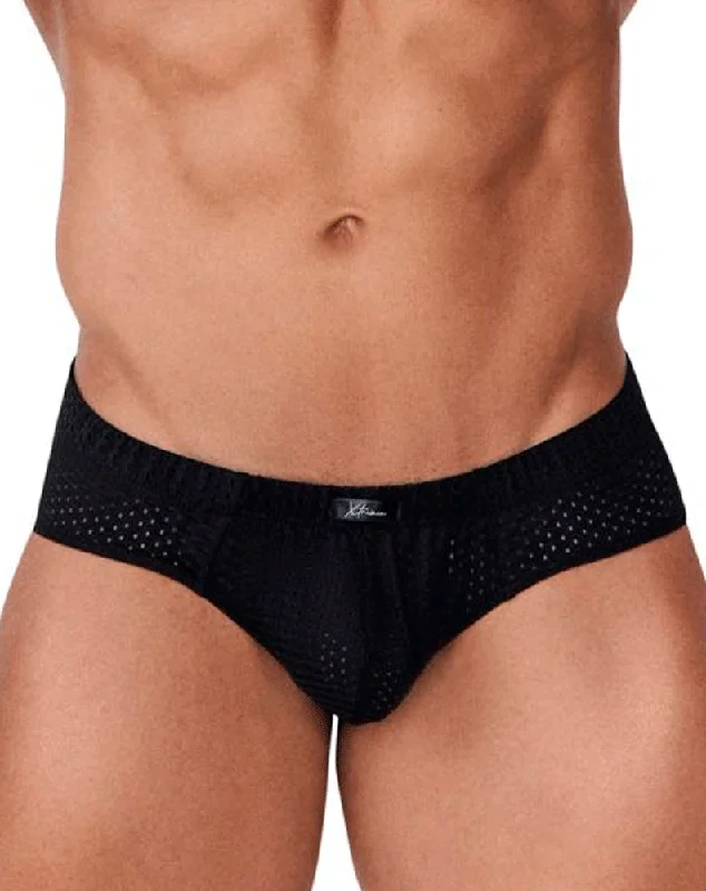 Antimicrobial men's briefs for hygieneXtremen 91169 Mesh Briefs Black