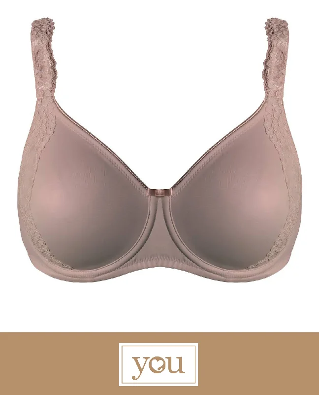 Men's robes with a hidden button closureYou 100-506 Sara Seamless Underwire Minimizer Bra